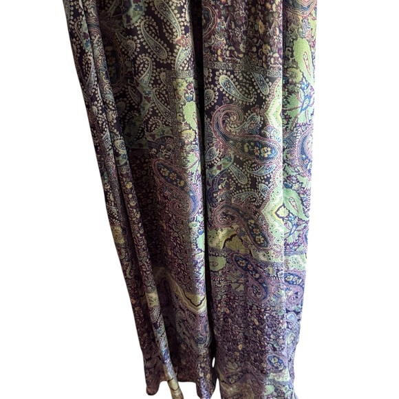 NWT One World “Live and Let Live” Paisley Print Flutter Sleeve Dress – Size L - Picture 12 of 16